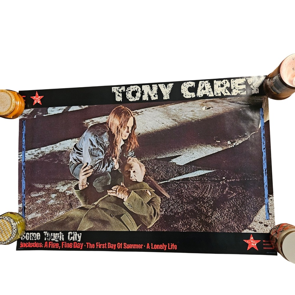 Tony Carey‎ Some Tough City Vintage 1984 Original MCA Records Promo Poster 23x35